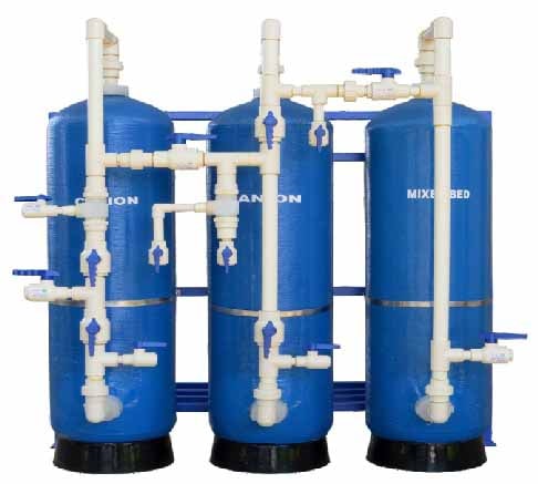 Demineralization plant system