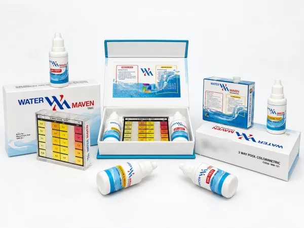 Water Maven three-way pool colorimetric test kit, second view